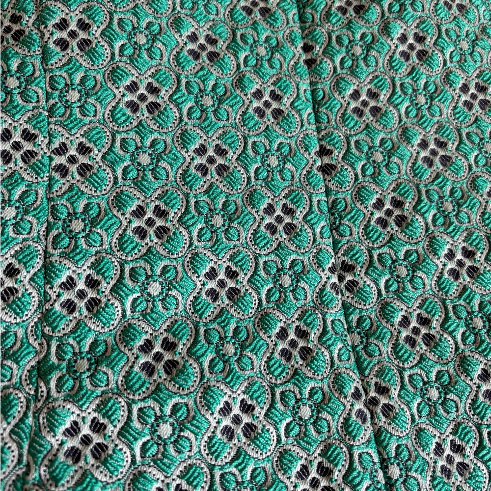 Banana Republic Teal Pattern Textured Sleeveless Sheath Dress Size 10 - Picture 4 of 6